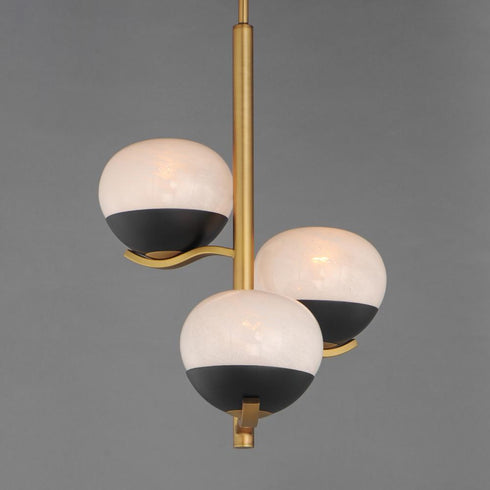 Maxim Lucerne Entry Foyer Pendant in Black Natural Aged Brass Finish Model: 24643MRBKNAB
