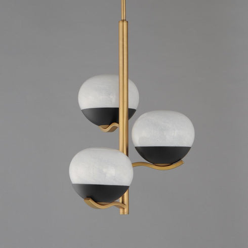 Maxim Lucerne Entry Foyer Pendant in Black Natural Aged Brass Finish Model: 24643MRBKNAB