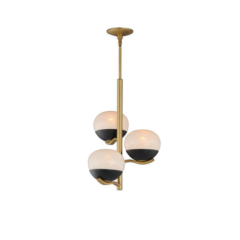 Maxim Lucerne Entry Foyer Pendant in Black Natural Aged Brass Finish Model: 24643MRBKNAB
