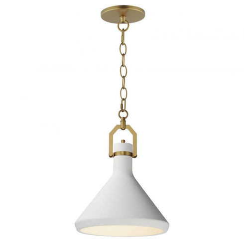 Maxim Lumi Single Pendant in Satin Brass Finish Model: 12383WTSBR