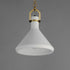 Maxim Lumi Single Pendant in Satin Brass Finish Model: 12383WTSBR