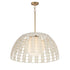 Maxim Macrame Single Pendant in Gold Finish Model: 22482SWGLD