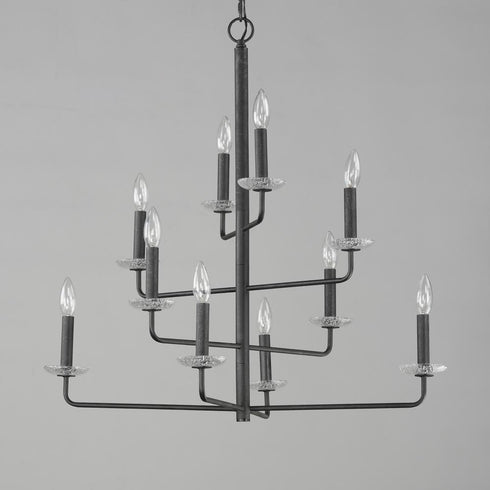 Maxim Madeira Chandelier in Anthracite Finish Model: 12329TCAR