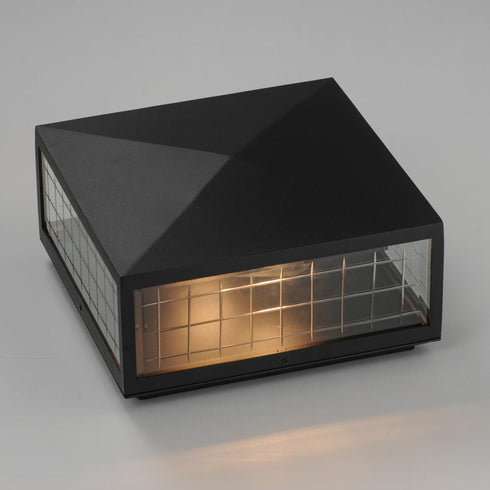Maxim Magnus Outdoor Deck Lantern in Black Finish Model: 30690CLBK
