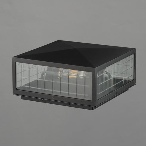 Maxim Magnus Outdoor Deck Lantern in Black Finish Model: 30690CLBK