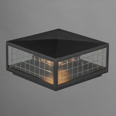 Maxim Magnus Outdoor Deck Lantern in Black Finish Model: 30690CLBK