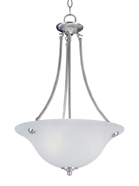 Maxim Malaga Invert Bowl Pendant in Satin Nickel Finish Model: 2682FTSN