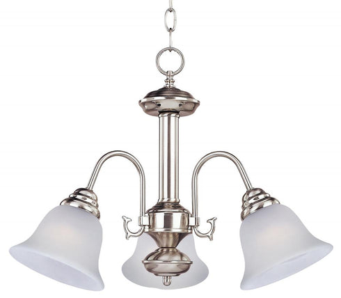 Maxim Malaga Mini Chandelier in Satin Nickel Finish Model: 2697FTSN