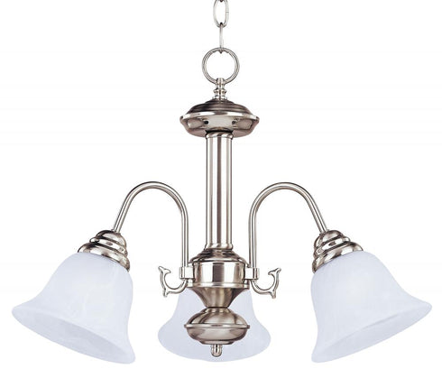 Maxim Malaga Mini Chandelier in Satin Nickel Finish Model: 2697FTSN