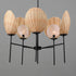 Maxim Maldives Chandelier in Black Finish Model: 12605NABK