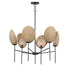 Maxim Maldives Chandelier in Black Finish Model: 12606NABK