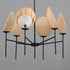Maxim Maldives Chandelier in Black Finish Model: 12606NABK