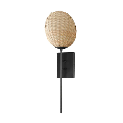 Maxim Maldives Wall Sconce in Black Finish Model: 12601NABK