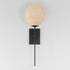 Maxim Maldives Wall Sconce in Black Finish Model: 12601NABK