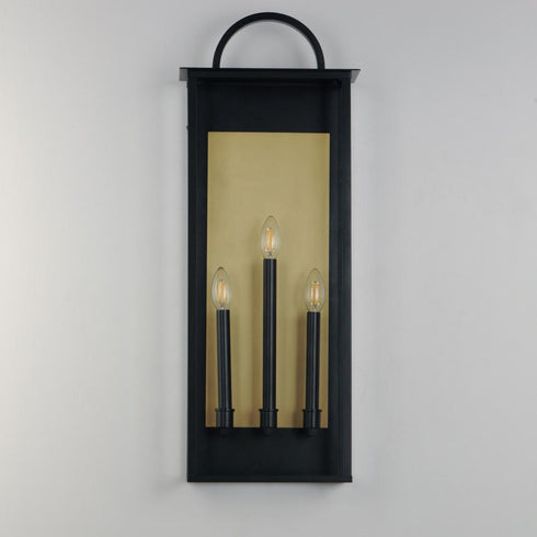 Maxim Manchester Outdoor Wall Mount in Black Finish Model: 30758CLBK