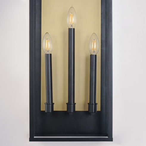 Maxim Manchester Outdoor Wall Mount in Black Finish Model: 30758CLBK