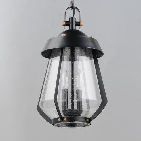 Maxim Mariner Outdoor Pendant in Black / Antique Brass Finish Model: 30623CDBKAB