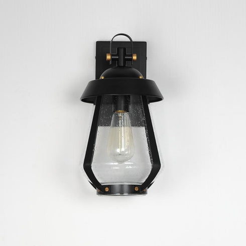 Maxim Mariner Outdoor Wall Mount in Black / Antique Brass Finish Model: 30622CDBKAB