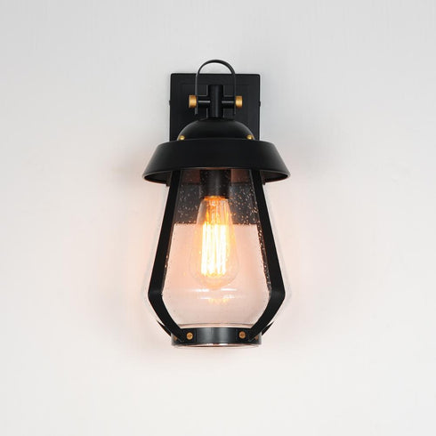 Maxim Mariner Outdoor Wall Mount in Black / Antique Brass Finish Model: 30622CDBKAB