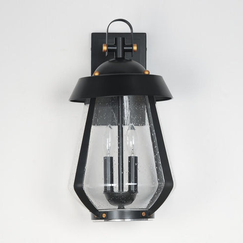 Maxim Mariner Outdoor Wall Mount in Black / Antique Brass Finish Model: 30624CDBKAB