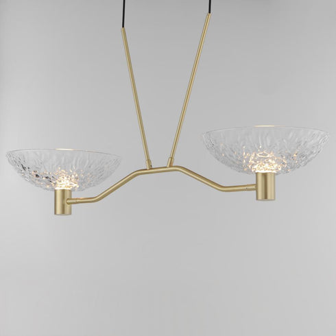 Maxim Metropolis Linear Pendant in Satin Brass Finish Model: 24982TCSBR