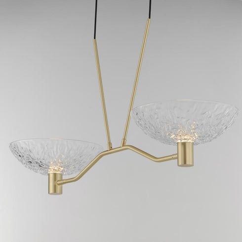 Maxim Metropolis Linear Pendant in Satin Brass Finish Model: 24982TCSBR