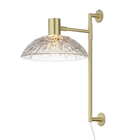 Maxim Metropolis Pin Up Wall Sconce in Satin Brass Finish Model: 24980TCSBR