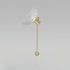 Maxim Metropolis Pin Up Wall Sconce in Satin Brass Finish Model: 24980TCSBR