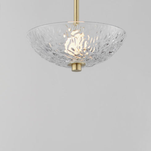 Maxim Metropolis Single Pendant in Satin Brass Finish Model: 24981TCSBR