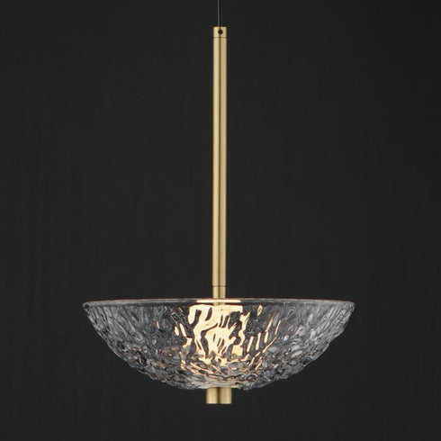 Maxim Metropolis Single Pendant in Satin Brass Finish Model: 24981TCSBR