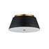Maxim Miles Flush Mount in Black / Natural Aged Brass Finish Model: 10719WTBKNAB