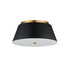 Maxim Miles Flush Mount in Black / Natural Aged Brass Finish Model: 10719WTBKNAB