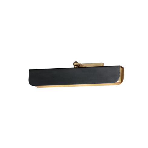 Maxim Miles Wall Sconce in Black / Natural Aged Brass Finish Model: 10711WTBKNAB