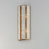 Maxim Miramar Wall Sconce in Capiz / Natural Aged Brass Finish Model: 12801CZNAB