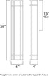 Maxim Moon Ray Outdoor Wall Mount in Satin Nickel Finish Model: 55577WTSN