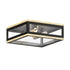 Maxim Neoclass Outdoor Flush Mount in Black / Gold Finish Model: 30059CLBKGLD