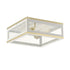Maxim Neoclass Outdoor Flush Mount in Black / Gold Finish Model: 30059CLBKGLD