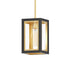 Maxim Neoclass Outdoor Pendant in Black / Gold Finish Model: 30051CLBKGLD