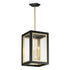 Maxim Neoclass Outdoor Pendant in Black / Gold Finish Model: 30058CLBKGLD