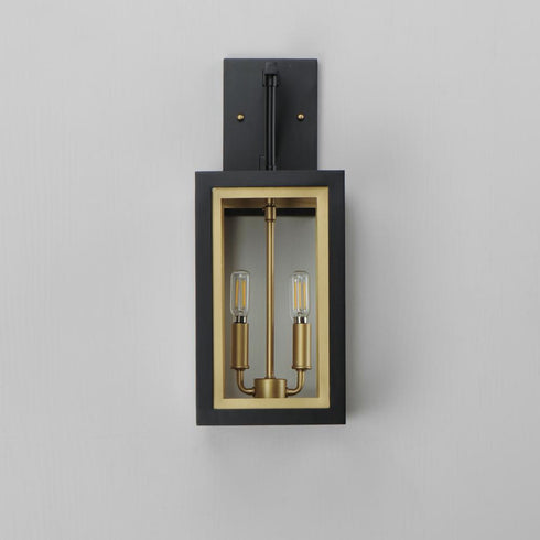 Maxim Neoclass Outdoor Wall Mount in Black / Gold Finish Model: 30054CLBKGLD