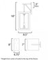 Maxim Neoclass Outdoor Wall Mount in Black / Gold Finish Model: 30054CLBKGLD