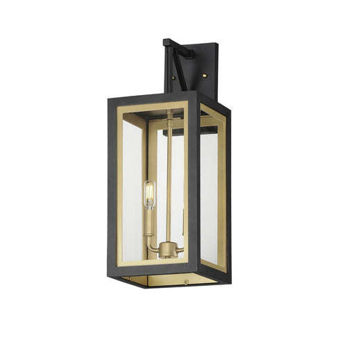 Maxim Neoclass Outdoor Wall Mount in Black / Gold Finish Model: 30055CLBKGLD
