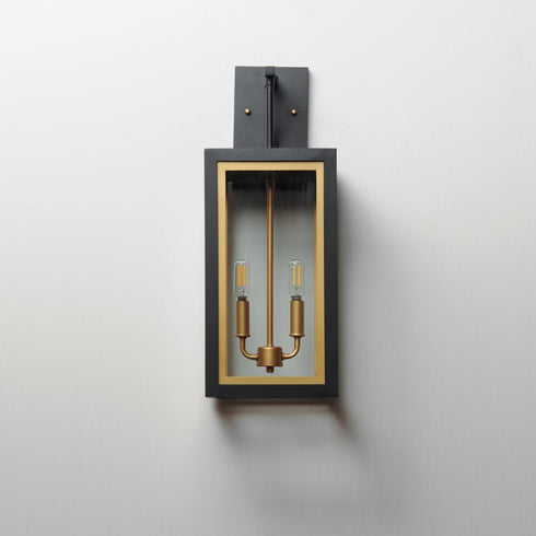 Maxim Neoclass Outdoor Wall Mount in Black / Gold Finish Model: 30055CLBKGLD
