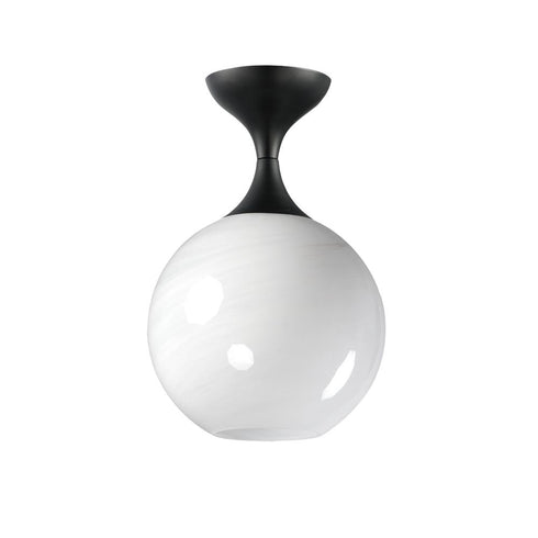 Maxim Neve Semi Flush Mount in Black Finish Model: 21229MRBK