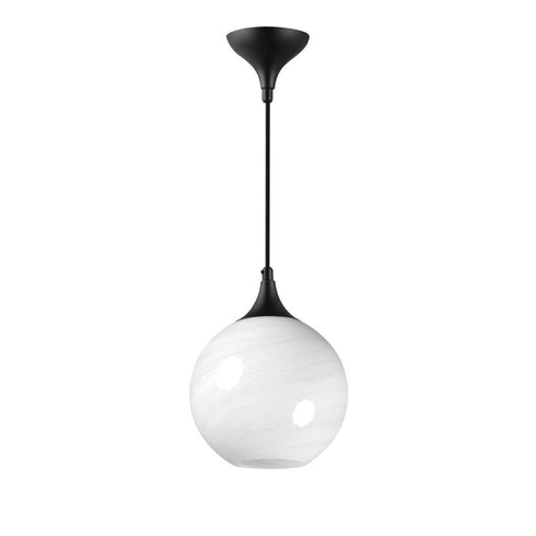 Maxim Neve Single Pendant in Black Finish Model: 21226MRBK