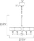 Maxim Nexus Single Tier Chandelier in Satin Nickel Finish Model: 12055WTSN