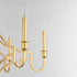 Maxim Normandy Chandelier in Gold Leaf Finish Model: 12786GL