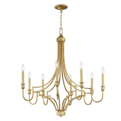 Maxim Normandy Chandelier in Gold Leaf Finish Model: 12788GL