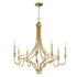 Maxim Normandy Chandelier in Gold Leaf Finish Model: 12788GL