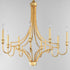 Maxim Normandy Chandelier in Gold Leaf Finish Model: 12788GL